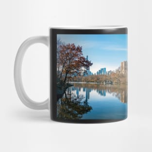 Central Park, New York in fall Mug